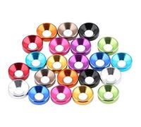 Countersunk Head Washer Gasket,Washers M2 .5 M3 M4 M5 M6 M8 Colourful Anodized Bolt, 10pcs/lot, Durable easy to install(Light blue,M6)