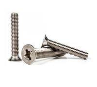 Countersunk Machine Screws Phillips Flat Head Head Bolts A2 Stainless Steel M3 x 16mm (50)