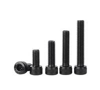 Countersunk screws, 10/20/50pcs M2 M2.5 M3 M4 M5 Length 6-40mm Sturdy Hexagon Bolts Black 304 Stainless Steel Hex Socket Head Cap Machine Screws(12mm,M5 (10pcs))