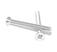 Countersunk Screws M6X120 Set of 4 Stainless Steel A2 / V2A Rust-Proof with Pozi Phillips DIN 965 / ISO 7046, Machine Screw