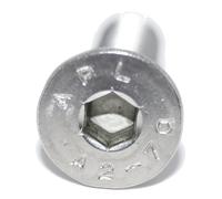 Countersunk Screws with Hexagon Socket M2.5 x 14 6 Pieces ISO 10642 A2 Stainless Steel Rustproof Countersunk Head Screw