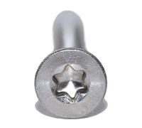 Countersunk Screws with Hexalobular Socket M6X20 TX30 Pack of 25 ISO 14581 A2 Stainless Steel Countersunk Screw