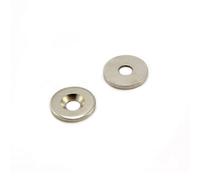 Countersunk Steel Disc For Using Magnets, Hang Artwork Or Noticeboards - 16mm Dia X 2mm Thick X 5mm Hole - Pack Of 10