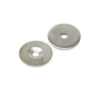 Countersunk Steel Disc for Using Magnets, Hang Artwork or Noticeboards - 27mm dia x 2mm thick x 5.2mm hole - Pack of 100