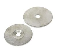 Countersunk Steel Disc for Using Magnets, Hang Artwork or Noticeboards - 62mm dia x 2mm thick x 10.2mm hole - Pack of 10