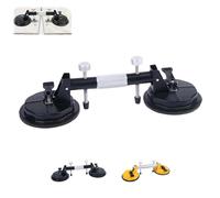 Countertop Alignment Clamps,Laminate Floor Gap Repair Tool,Upgraded Adjustable Granite Seam Setter with Heavy Duty Suction Cups for Granite,Marble,Stone,Slab,Glass (Black)