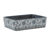 Countertop Basin Bathroom Sink Vessel Multicolour Rectangular Ceramic vidaXL