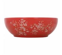 Countertop Basin Bathroom Sink Wash Basin Vessel Sink Round Ceramic vidaXL