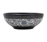 Countertop Basin Bathroom Sink Wash Basin Vessel Sink Round Ceramic vidaXL