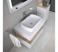 Countertop Basin Duravit Qatego Oval, Milled 600mm HygieneGlaze White 2384602079