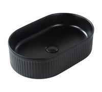 Countertop Basin GELDO Black 490 x 310 mm Ceramic