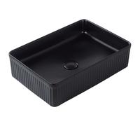 Countertop Basin GELDO 500 x 340 mm Ceramic Black