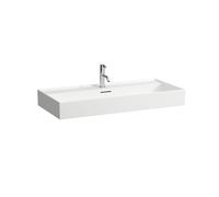Countertop Basin Laufen KARTELL 3 holes, overflow 460x145x1000mm Glossy Black