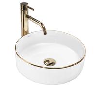 Countertop Basin Rea Sami Gold Edge
