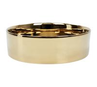 Countertop Basin TEBAR 400 mm Ceramic Gold