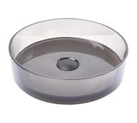 Countertop Basin TOLOSA Black 360 mm Solid Surface