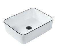 Countertop Basin XERT White 490 x 380 mm Ceramic