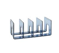 Countertop Bookcase Book Rack Vertical Acrylic Bookends Multi Color Elegant Acrylic Magazine Holder Desktop Organizer File and Storage for