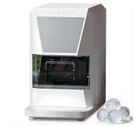 Countertop Clear Ice Ball Maker,Crystal Ice Sphere Machine with 1.2L Capacity,2 Ices Balls in 55Mins,Self-Cleaning Sphere Ices Maker with Touch Panel,for Whiskey,Bourbon Cocktails(White,130W-55MINS)