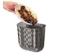 Countertop Compost Trash Can - No Drill Hanging Food Waste Bin for Kitchen | Multi-Purpose Garbage and Recycling Container for Cabinet Door, Apartment, RV, Bathroom, Space-Saving Design