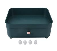 Countertop Cosmetic Storage Box Green Large Capacity Orderly Storage Smoother EdgeMakeup Tray Holder for Bedroom Office