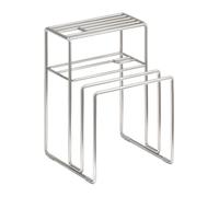 Countertop Cutting Board Organizer: Cutting Grid with Cookie Tray Storage, Pot Lid Holder | Large Size Portable Kitchen for Apartment for Alm