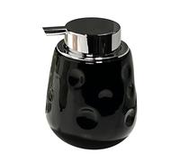 Countertop Dish Soap Dispensers Ceramic Foaming Hand Bottles for Barthroom Kitchen Foam Bottle with Pump Bathroom Stuff(Black)