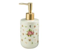 Countertop Dish Soap Dispensers Ceramic Hand Soap Dispenser Rose Flower Floral Lotion For Bathroom Kitchen Restroom Bathroom Stuff(Rose-2)