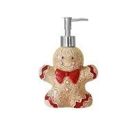 Countertop Dish Soap Dispensers Christmas 350ML Ceramic Gingerbread Man Hand Refillable Lotion Bottle with Pump for Body Wash Bathroom Bathroom Stuff