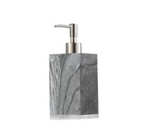 Countertop Dish Soap Dispensers Marble Print Bottle for Hotel Empty Refillable Lotion Shampoo Shower Gel Square for Body Wash Bathroom Stuff(Grey)