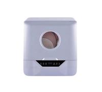 Countertop Dishwasher Compact 6L - 4 Wash Programmes with High-Temperature Disinfection & Drying, Energy Class A for Small Kitchens & Student Dorms, White