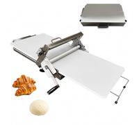Countertop Dough Sheeter Machine, Manual Pastry Roller with Adjustable Thickness Settings, Folding Design for Croissant Dough, Puff Pastry and Pie Crust(Home Bakery)