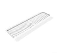 Countertop Edge Guard Silicone Protector Designed to Prevent Water Splashing Around Sink and Bathtub Areas Keeping Floors Dry (Transparent)