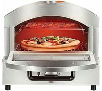Countertop Electric Pizza Maker, Stainless Steel Pizza Cooker, with Max 350℃ Temperature, Pizza Oven Baking Equipment for Restaurant,Home