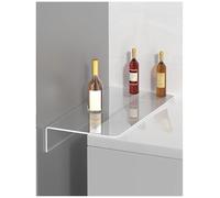Countertop Extension Gap Board, Kitchen Refrigerator Widening Baffle Storage Rack, No Punching Design for Kitchen and Bathroom, 60x21x4cm