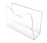Countertop File Sorter - Clear Acrylic Mail Holder | Office Letter Organizer, Cat Shape Organizer, Cat Shaped Office Letter Organizer for Books