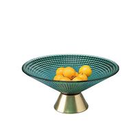 Countertop Fruit Bowl Fruit Tray Living Room Home Candy Dried Fruit Tray Snack Placement Tray Tall Fruit Tray High Class Light Luxury Style Glass Fruit Tray Fruit Basket Bowl (Color : C)