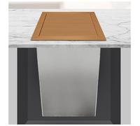 Countertop Garbage Can Lid, Balance Flap Cover for Recessed Waste Chute in Kitchen