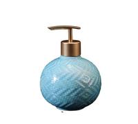 Countertop Hotel Bathroom Decoration Countertop Soap Dispenser Luxury Creative Ceramic Bump Bottle Bathroom Decor(Blue)