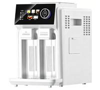 Countertop Ice Machine, 3-in-1 Ice Maker with Slush Function, 15kg Daily Output, 5 Modes, 12 Ice Cubes at Once, Perfect for Home or Commercial Use (White Knob)