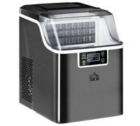 Countertop Ice Maker Black Stainless Steel Plastic Copper 25.2x36x37.1cm 3.2L +