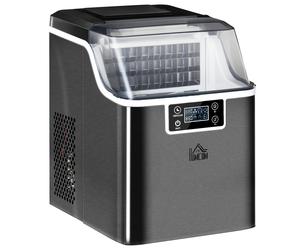 Countertop Ice Maker Black Stainless Steel Plastic Copper 25.2x36x37.1cm 3.2L +