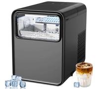 Countertop Ice Maker Machine Automatic Ice Cube Making Machine with 1.5L Water Tank 6 Minutes Quick Ice Making Self-Cleaning Function for Home Kitchen Office Bar