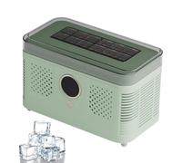 Countertop Ice Maker Machine, Portable Ice Maker, 12 Cubes In 15-20 Mins, Low Noise, Compact Design For Home, Office, Car, Camping And Travel Green Home-use