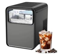 Countertop Ice Maker, Nugget Ice Machine, 1.5L, 26lbs/24h Output, Ready in 6 Mins, 2 Ice Sizes, Self-Cleaning, Portable for Home, Kitchen, Office