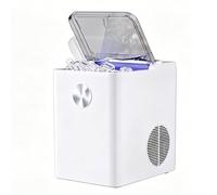 Countertop Ice Maker, Small Ice Maker, 6-Minute Ice Making, 9 Cubes Per Batch, UV Antibacterial, Suitable for Offices and Dormitories(B)