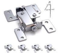 Countertop Joint Fasteners Double Action - 4-Pack, Adjustable Flip Bolt Fastener for Counter-top Table-top Connector Hardware, Miter Draw Bolt Joint Seam Woodwork Surface Connector Kit