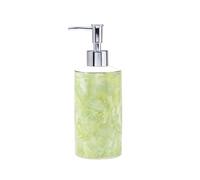 Countertop Light Luxury Ceramic 450ml Soap Dispenser Shower Gel Laundry Press Pump Bottle Bathroom Decor(Green)