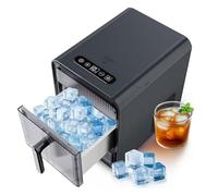 Countertop Nugget Ice Maker, 12 Pcs/10Mins Compact Ice Machine, Self Clean, Perfect for Home Bar, Kitchen Counter, RV, Apartment, Camping, Home Office