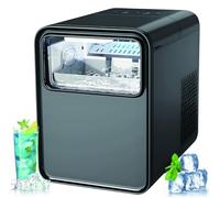 Countertop Nugget Ice Maker, Compact Ice Cube Machine, 12kg Daily Production, Ice Ready in 6 Mins, Two Ice Sizes, Self-Cleaning for Home, Office, RV & Bar